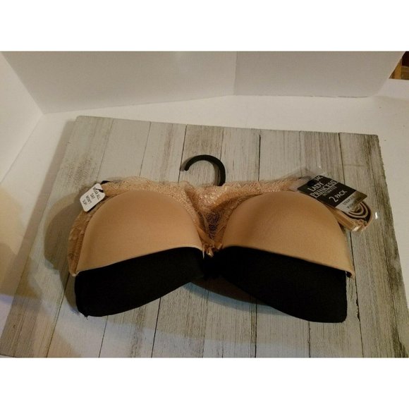 Lady Princess Size 34C 2-Pack Underwire Strapless Push Up Bras Women's - Picture 1 of 5